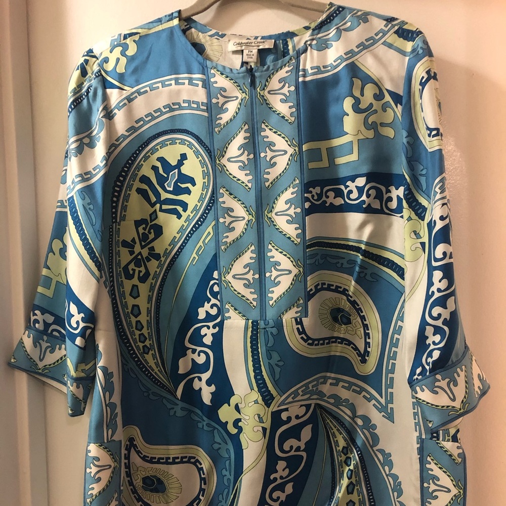 100% Silk Paisley Tunic